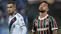 Coutinho e Lucho Acosta vão se enfrentar em Vasco x Fluminense - Fotos: Maxi Franzoi/AGIF e Jorge Rodrigues/AGIF