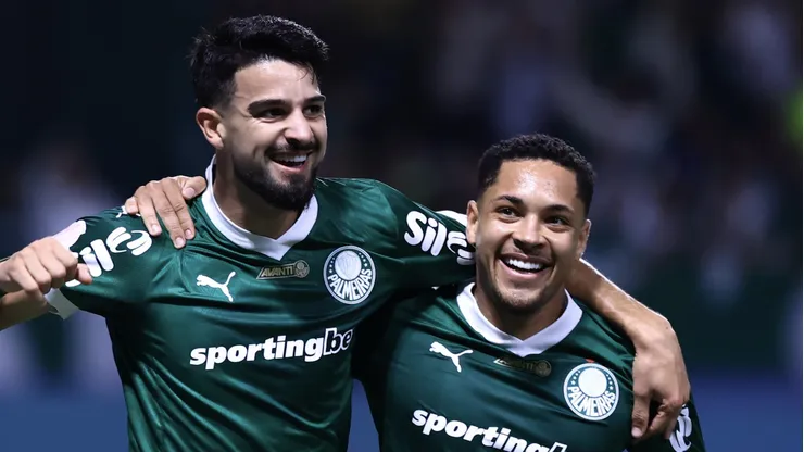 Flaco e Roque no Palmeiras. Foto: Marcello Zambrana/AGIF
