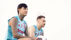 Pulgar e Léo Ortiz em Doha, no Catar