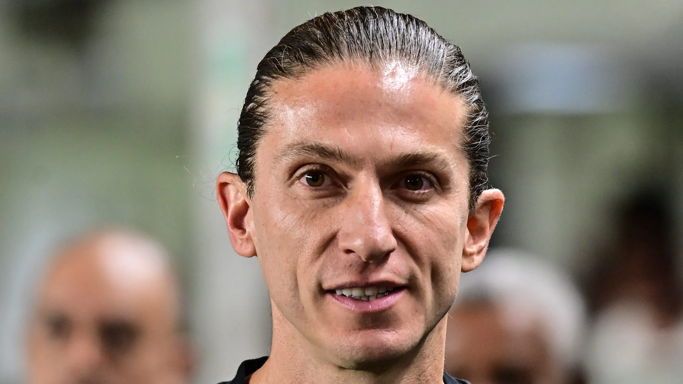 Filipe Luís no comando do Flamengo. Foto: Jota Erre/AGIF