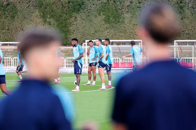 Flamengo treinado em Doha nesta terça-feira (9) – Fotos: Gilvan de Souza/Flamengo