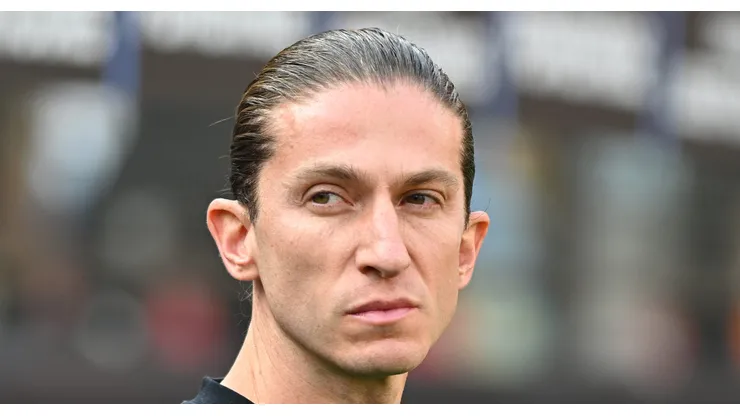 Filipe Luís, técnico do Flamengo em partida pelo campeonato brasileiro (Foto:Rodrigo Valle/Getty Images)