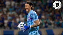 Cássio goleiro do Cruzeiro. Foto: Fernando Moreno/AGIF