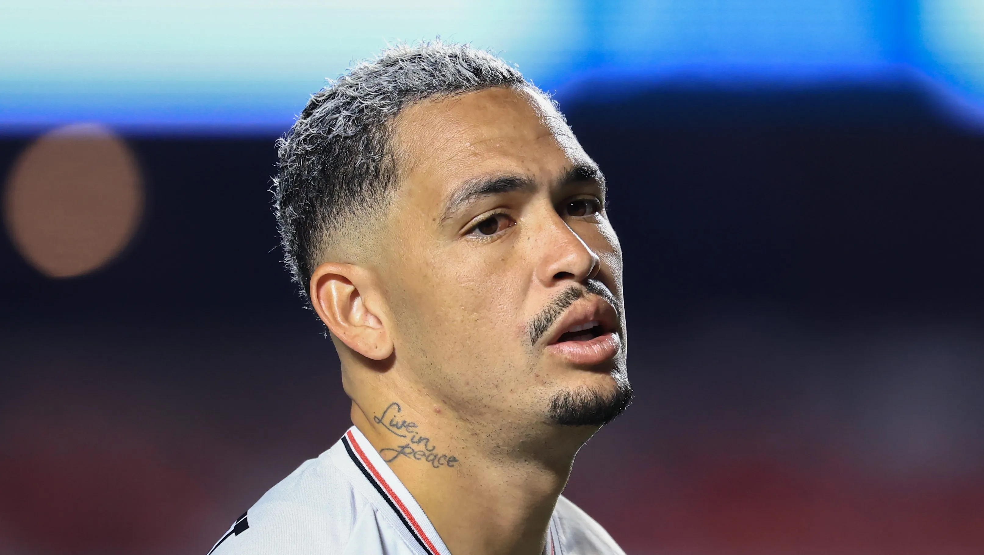 Luciano durante partida do SPFC na Série A