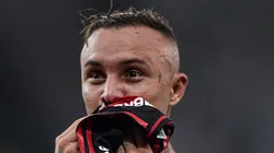 Everton Cebolinha jogador do Flamengo comemora seu gol durante partida contra o Vasco