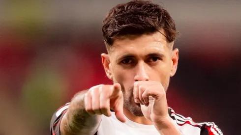 Arrascaeta marca em Flamengo x Cruz Azul – Foto: Divulgação/CRF