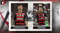 Girogian De Arrascaeta e Everton Cebolinha birlharam na vitória contra o Cruz Azul Foto: Dhavid Normando/Getty Images e Wagner Meier/Getty Images