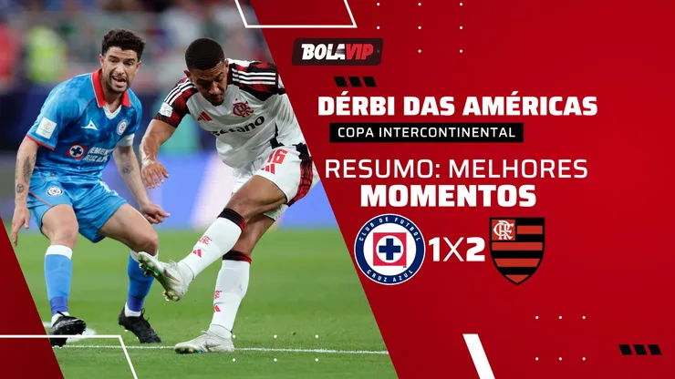 Cruz Azul 1 x 2 Flamengo. Foto: Getty Images