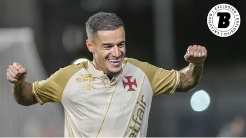 Philippe Coutinho jogador do Vasco comemora gol durante partida contra o Bahia - Foto: Thiago Ribeiro/AGIF