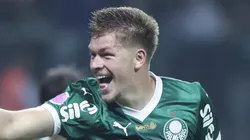 Bruno Fuchs, zagueiro do Palmeiras em partida pelo campeonato brasileiro (Foto: Alexandre Schneider/Getty Images)