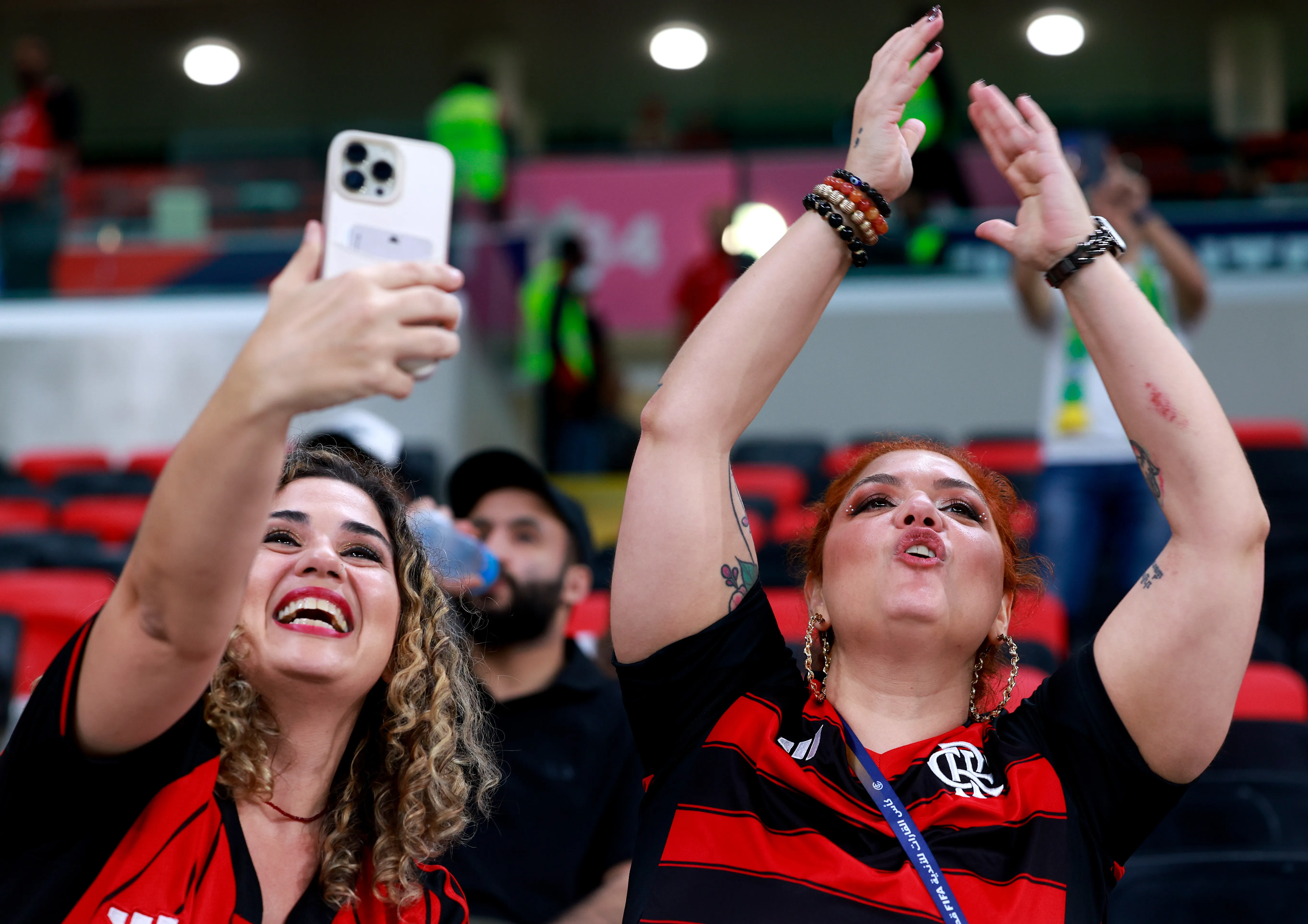 Pouco mais de 7.000 torcedores assistiram in loco a Flamengo x Cruz Azul em Al-Rayyan – Foto: Getty Images/Getty Images