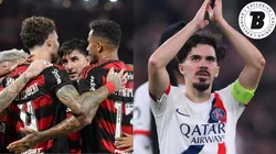 FotoxFoto: PSG (David Ramos/Getty Images); Flamengo (Thiago Ribeiro/AGIF)