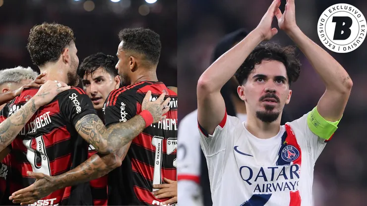 FotoxFoto: PSG (David Ramos/Getty Images); Flamengo (Thiago Ribeiro/AGIF)