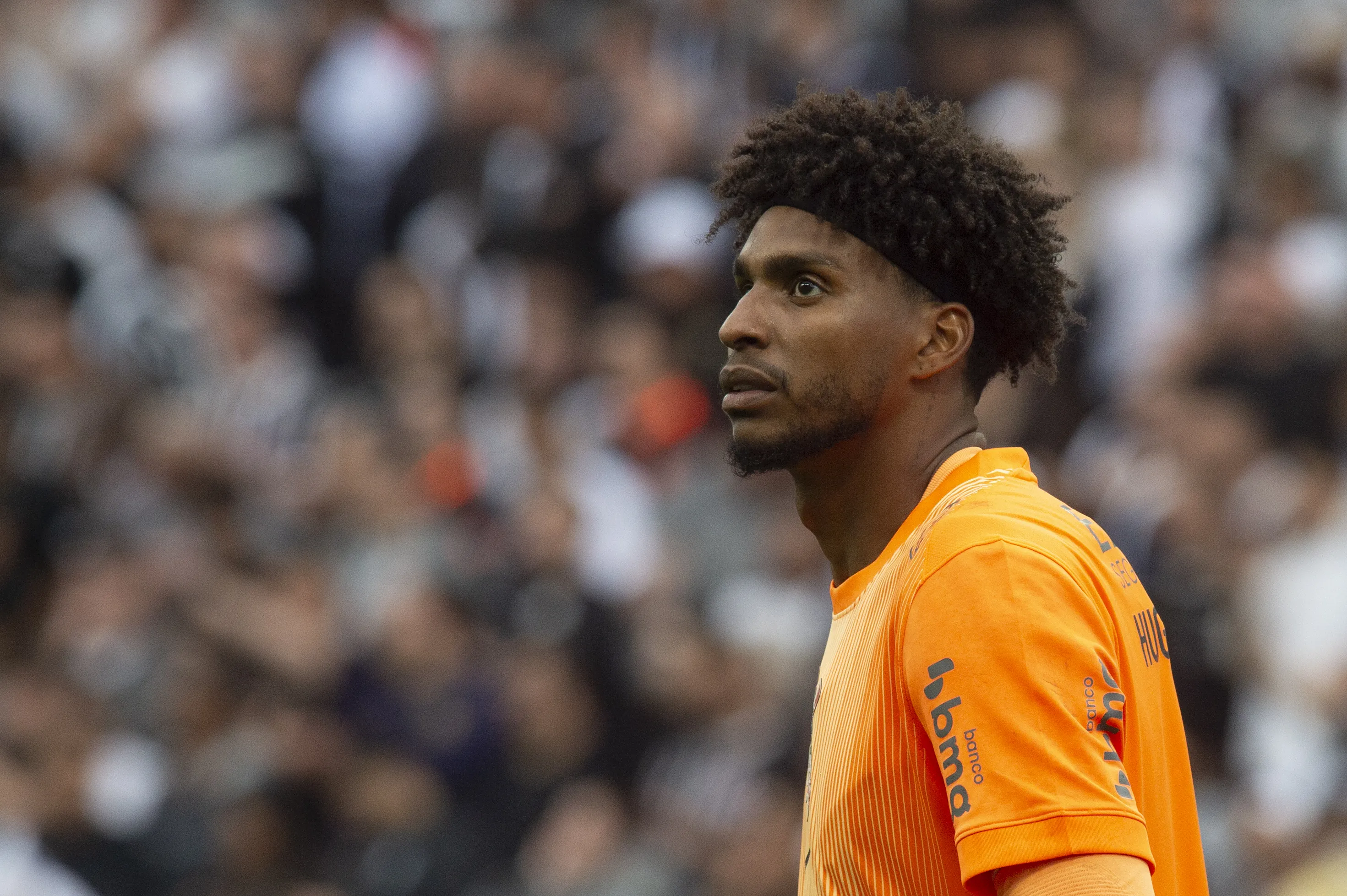 Hugo Souza jogador do Corinthians durante partida contra o Gremio no estadio Arena Corinthians pelo campeonato Brasileiro A 2025. Foto: Anderson Romao/AGIF