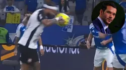 Gol de Memphis contra o Cruzeiro causou dúvida sobre toque de mão na origem - Foto: Reprodução/SporTV e Buda Mendes/Getty Images