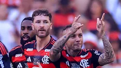 Everton Cebolinha em campo pelo Fla.