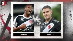 Rayan e Vegetti brilham em vitória do Vasco da Gama - Foto: Montagem/Bolavip