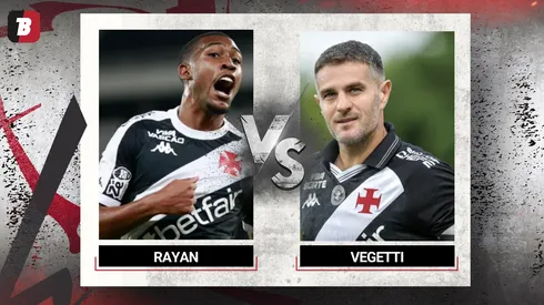 Rayan e Vegetti brilham em vitória do Vasco da Gama - Foto: Montagem/Bolavip