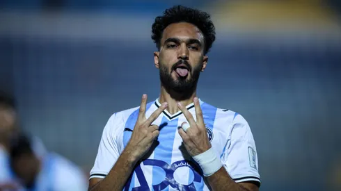 Zico comemorando um gol pelo Pyramids. IMAGO/NurPhoto