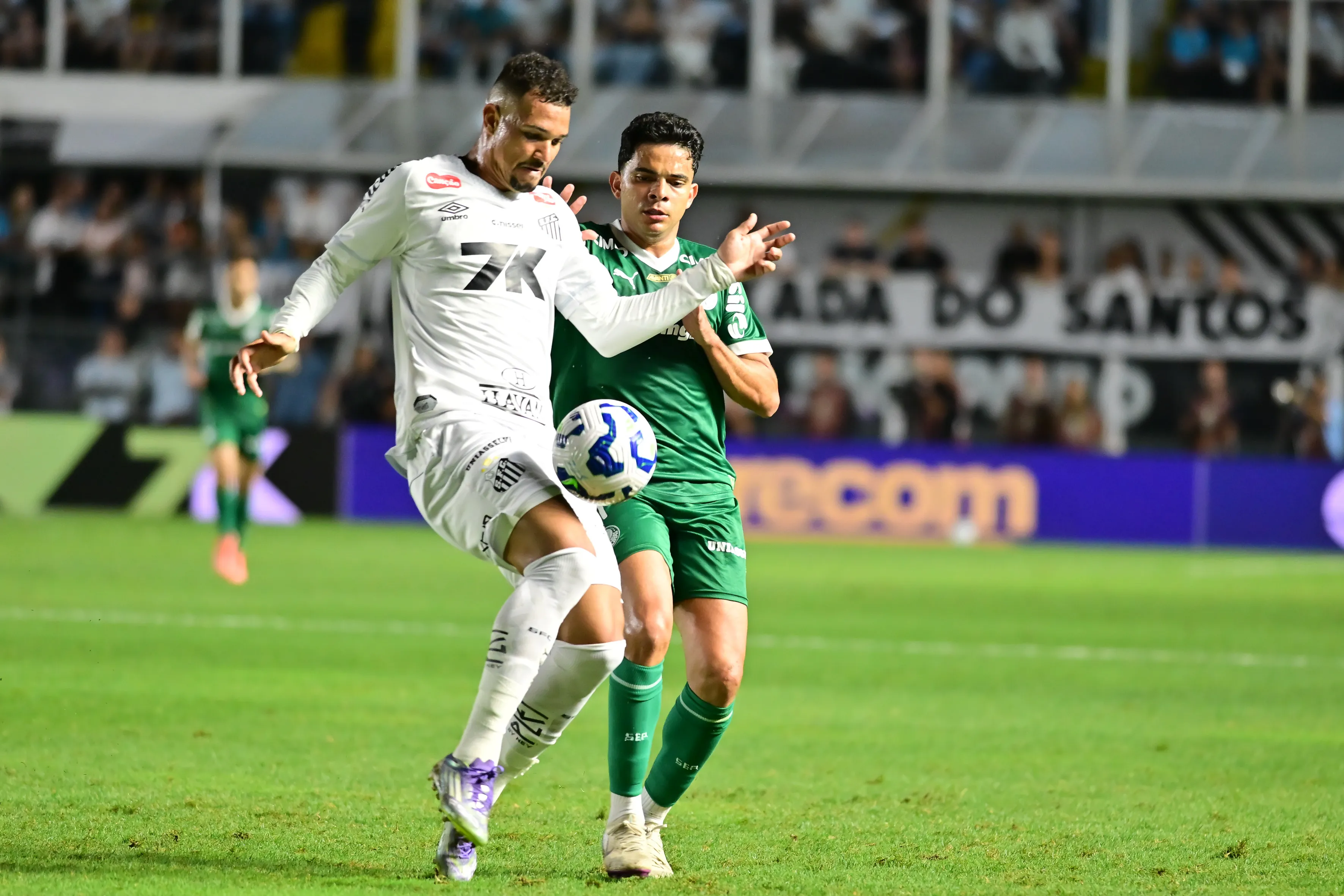 Zé Ivaldo durante clássico contra o Palmeiras. Foto: Jota Erre/AGIF