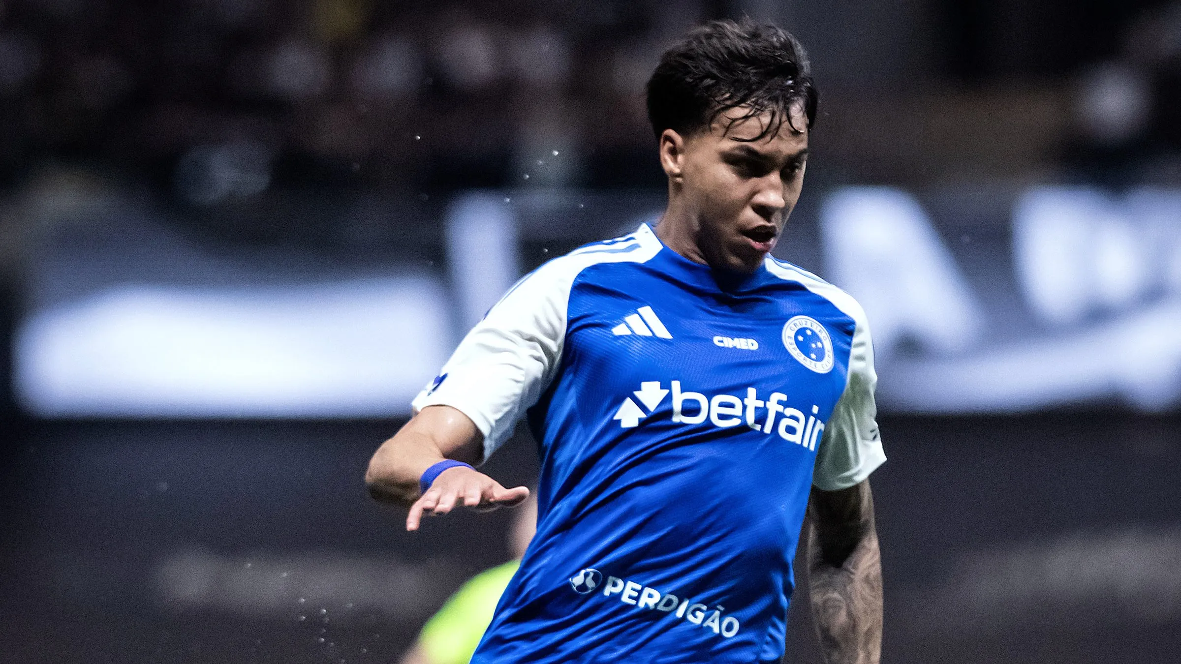 Kaio Jorge durante Atlético-MG x Cruzeiro, na Arena MRV.

Foto: Gustavo Aleixo/Cruzeiro