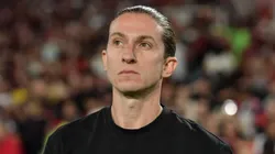 Filipe Luis, treinador do Flamengo - Foto: Thiago Ribeiro/AGIF