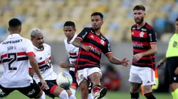 Allan em ação em partida pelo Flamengo. Photo by Wagner Meier/Getty Images