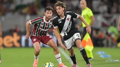 Nuno Moreira jogador do Vasco durante partida contra o Fluminense. Foto: Thiago Ribeiro/AGIF