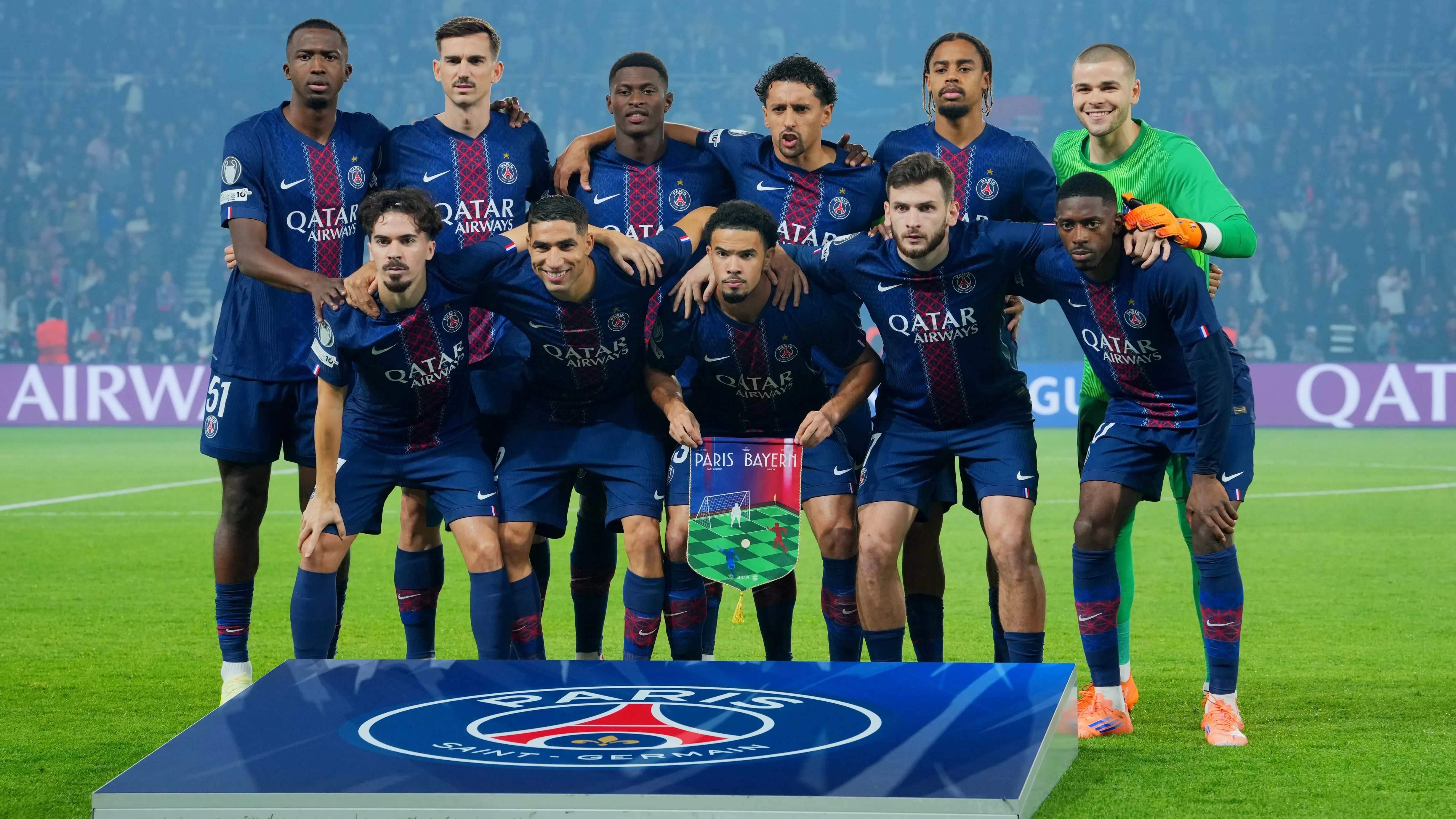 Jogadores do PSG. (Photo by Franco Arland/Getty Images)
