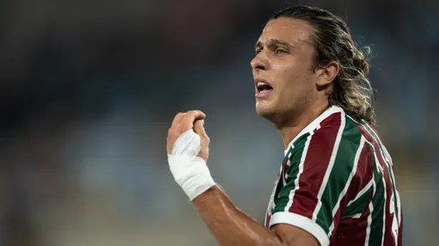 Canobbio, jogador do Fluminense, durante partida contra o Ceara no estadio Maracana pelo campeonato Brasileiro A 2025. Foto: Jorge Rodrigues/AGIF
