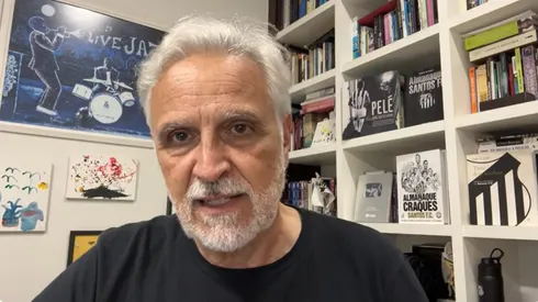 Sormani durante vídeo no YouTube sobre informações envolvendo Gabigol no Santos