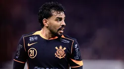 Matheus Bidu jogador do Corinthians durante partida contra o Cruzeiro no estadio Arena Corinthians pelo campeonato Copa Do Brasil 2025. Foto: Marcello Zambrana/AGIF