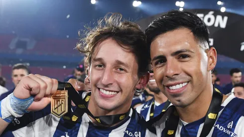 Galarza em campo pelo Talleres.