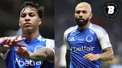 Kaio Jorge e Gabigol em ação pelo Cruzeiro - Fotos: Gilson Lobo/AGIF