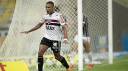 RJ - Rio de Janeiro - 26/12/2020 - BRASILEIRO A 2020, FLUMINENSE X SAO PAULO - Brenner jogador do Sao Paulo comemora seu gol durante partida contra o Fluminense no estadio Maracana pelo campeonato Brasileiro A 2020. Foto: Jorge Rodrigues/AGIF