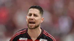 Jorginho durante partida do Fla no Maracanã.