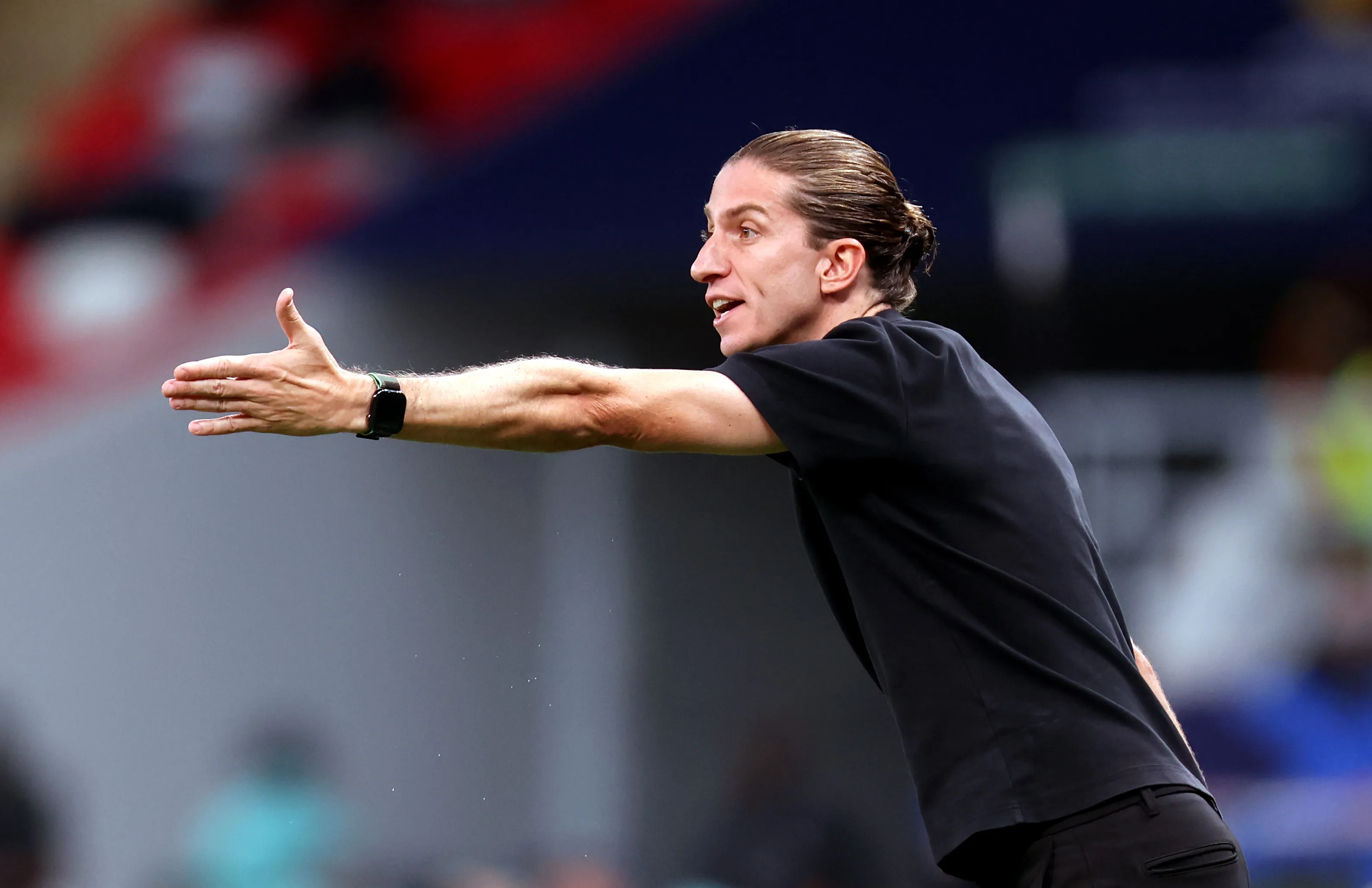 Filipe Luís em Flamengo x Pyramids. (Photo by Getty Images/Getty Images)