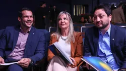 Samir Xaud, Cris Gambaré e Arthur Elias durante convocação. Foto: Livia Villas Boas/CBF