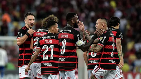 Cebolinha comemora gol pelo Flamengo
