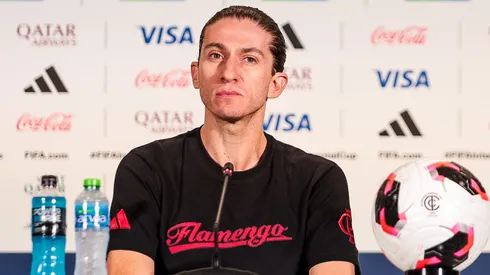 Filipe Luis em coletiva de pré-jogo da grande final do Intercontinetal
