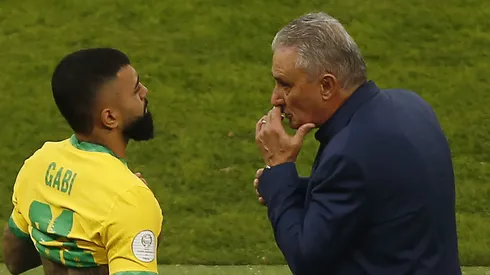 - Tite e Gabigol não se bicam Foto: Wagner Meier/Getty Images