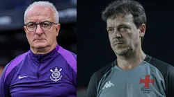 Dorival Jr e Diniz vão se enfrentar na final da Copa do Brasil - Fotos: Fabio Giannelli/AGIF e Thiago Ribeiro/AGIF