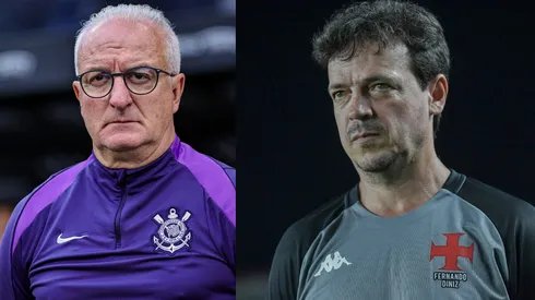 Dorival Jr e Diniz vão se enfrentar na final da Copa do Brasil - Fotos: Fabio Giannelli/AGIF e Thiago Ribeiro/AGIF