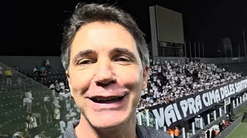 Vagner Frederico durante vídeo publicado na Vila Belmiro