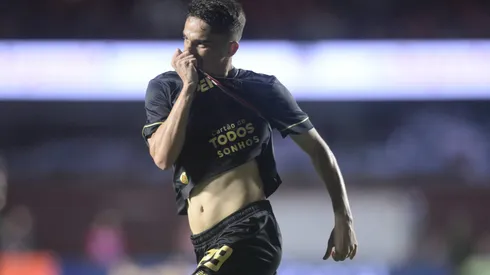 SP - SAO PAULO - 24/08/2025 - BRASILEIRO A 2025, SAO PAULO X ATLETICO-MG - Pablo Maia jogador do Sao Paulo comemora seu gol durante partida contra o Atletico-MG no estadio Morumbi pelo campeonato Brasileiro A 2025. Foto: Alan Morici/AGIF
