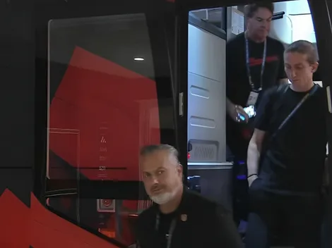 Flamengo chega ao estádio para a final com o PSG