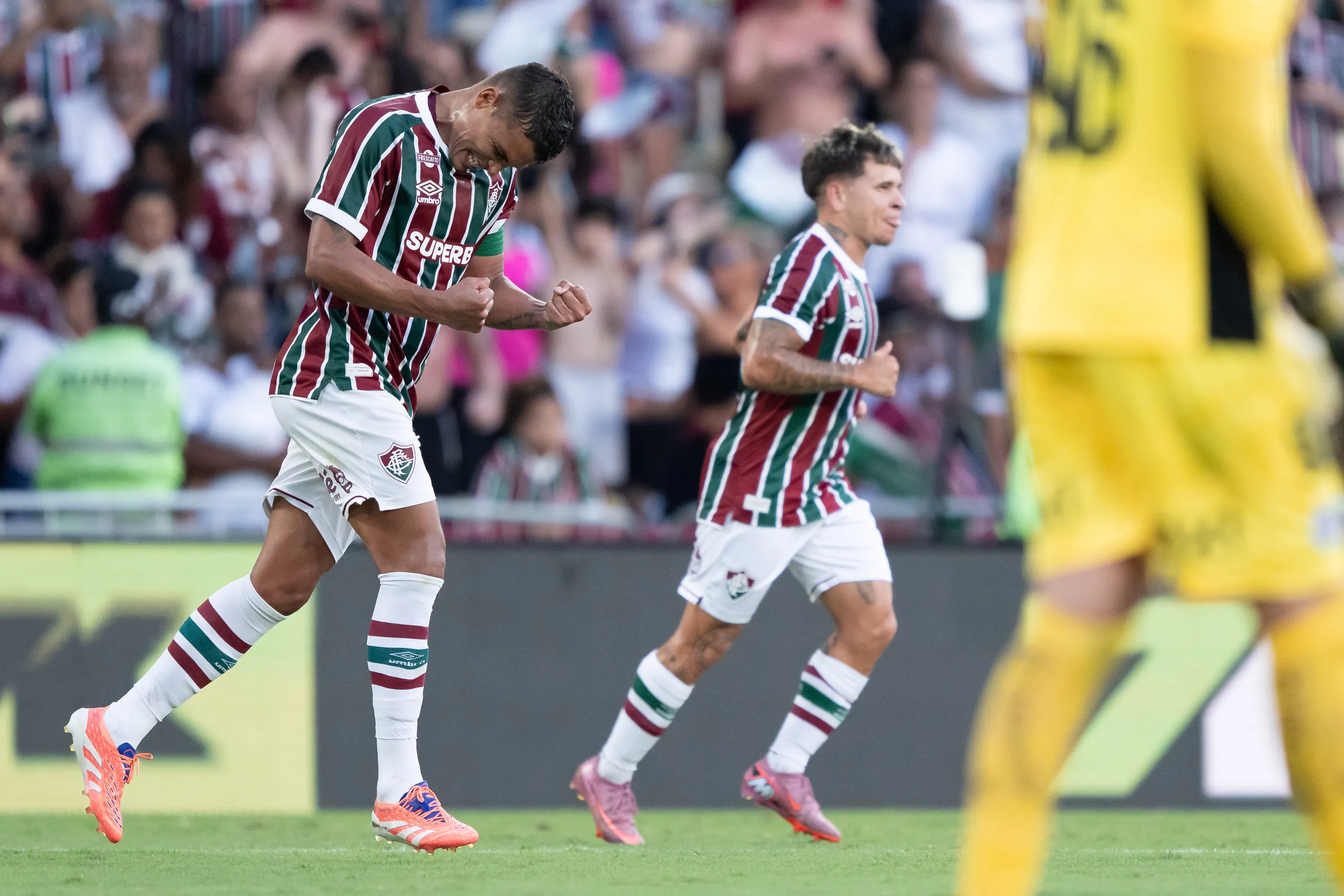 Thiago Silva comemora seu gol contra o Bahia, pela última rodada do Brasileirão. Foto: Jorge Rodrigues/AGIF