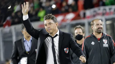 SP - Sao Paulo - 13/04/2022 - COPA LIBERTADORES 2022, RIVER PLATE X FORTALEZA - Marcelo Gallardo tecnico do River Plate durante partida contra o Fortaleza no estadio Monumental de Nunez pelo campeonato Copa Libertadores 2022. Foto: Fotobairesarg/AGIF