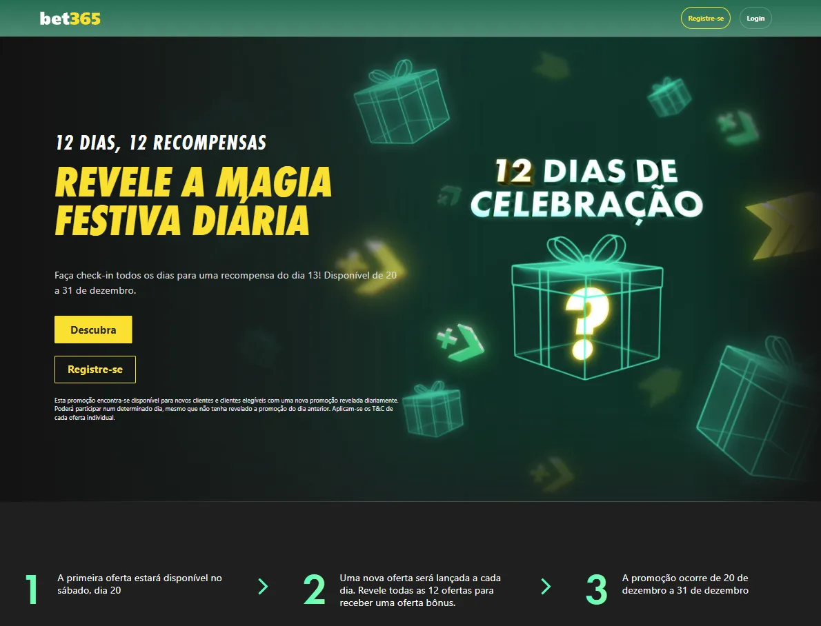 bet365 12 dias de celebração
