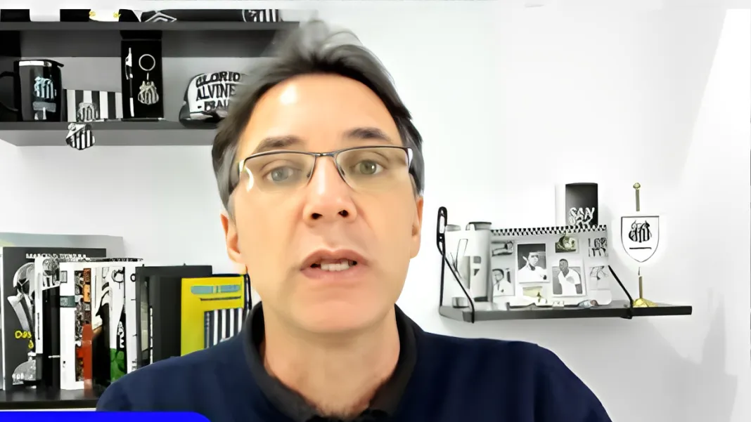 Foto: Reprodução/YouTube – Vagner Frederico está de olho na negociação entre Santos e Gabriel Barbosa.
